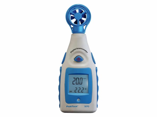 PEAKTECH 5170 - Anemometer, Flügelrad, 0,0 bis 30 m/s