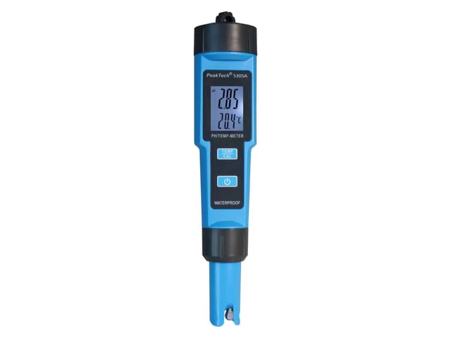 PEAKTECH 5305 A - 2 in 1 PH-Meter in Stiftform für PH/TEMP