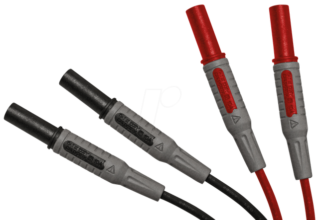 PEAKTECH 7020 - Verbindungsleitungen, 4 mm, Set