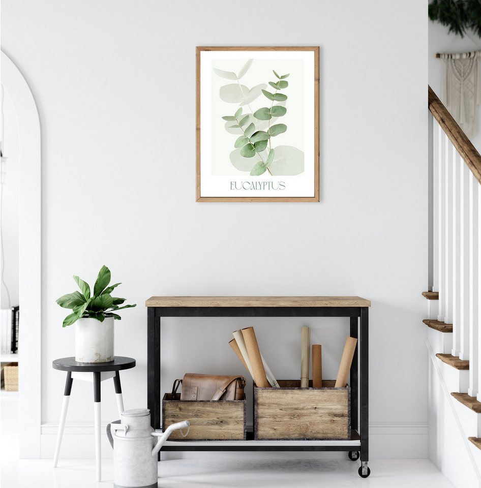 Bönninghoff Bild mit Rahmen Wandbild gerahmt EUCALYPTUS 40x50 cm – Botanik Wanddeko Boho Scandi, Blätter, Eukalyptus, Pflanzen (1 St), mit dekorativem Rahmen Bild 5