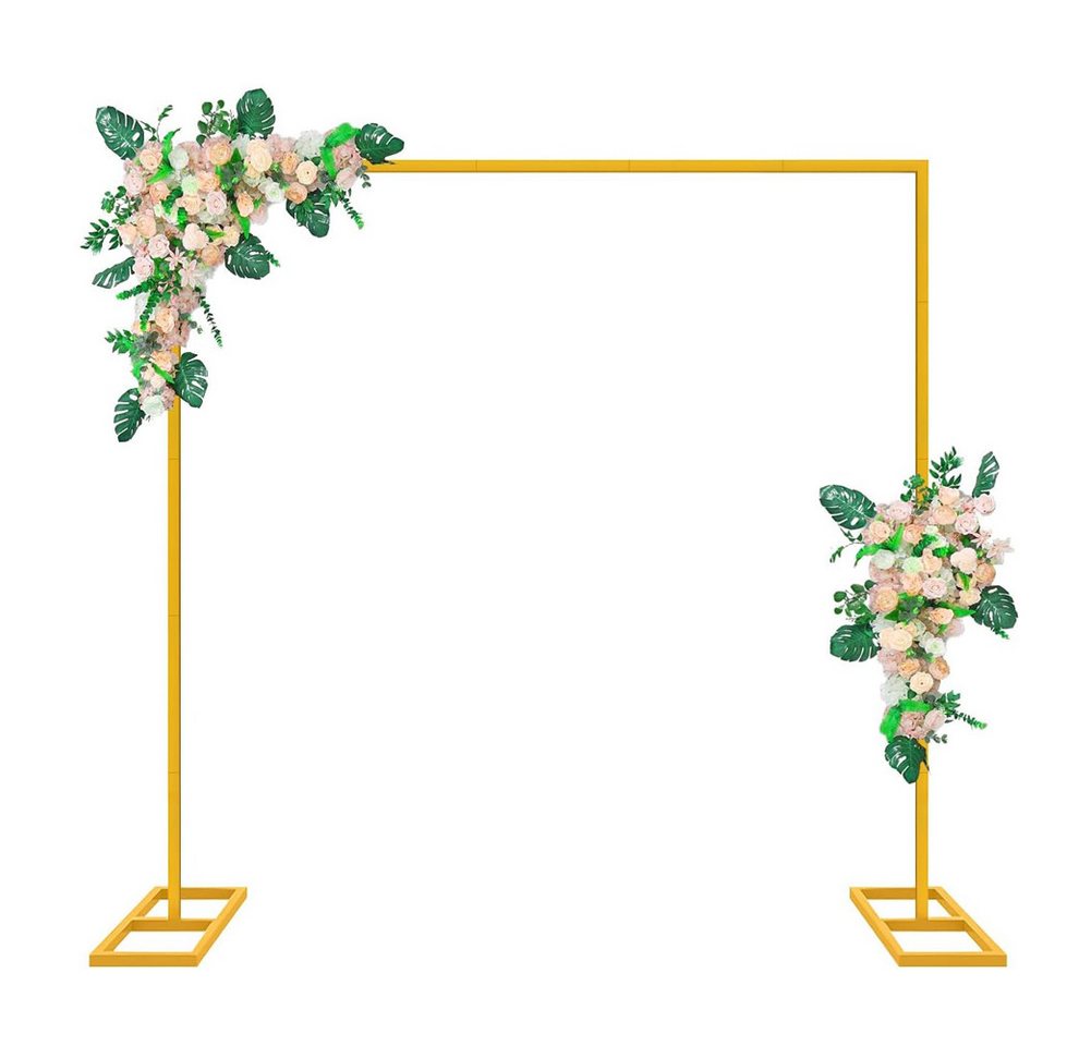 FANNOU Wabendekoration Hochzeitsbogen Hintergrund Ständer, Eckig Ballonbogen Gold, Metall Traubogen Hochzeit, Ballonbogen, Hochzeit, Geburtstags, Partys Bild 4
