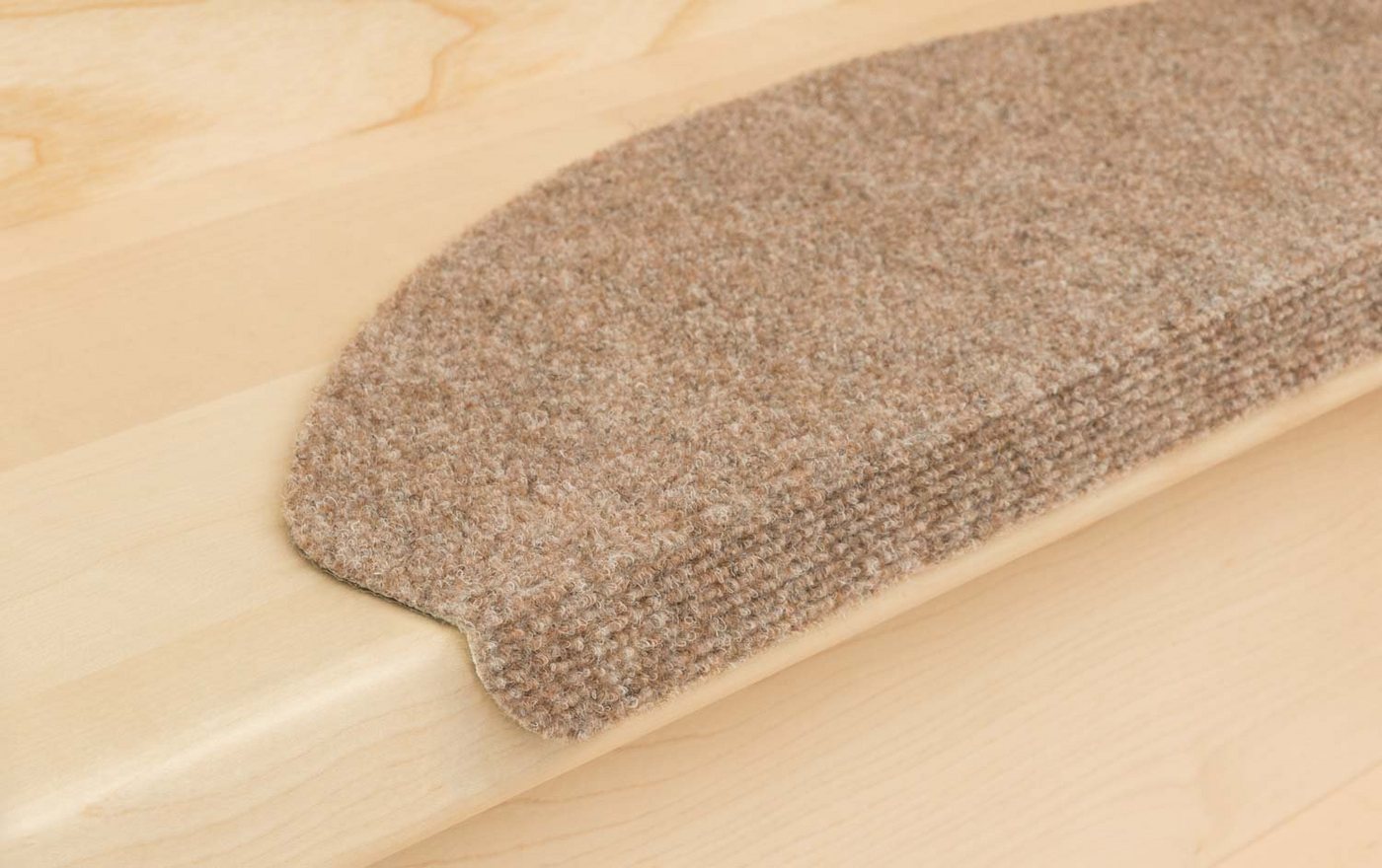 Metzker® Stufenmatte Stufenmatten Ramon MW Halbrund Einzeln und SparSet´s, halbrund, Höhe: 2 mm, 14 Stück im Set - Hellbraun Bild 3