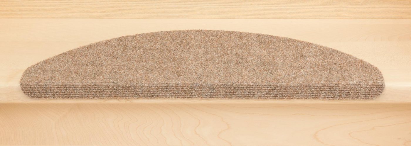 Metzker® Stufenmatte Stufenmatten Ramon MW Halbrund Einzeln und SparSet´s, halbrund, Höhe: 2 mm, 14 Stück im Set - Hellbraun Bild 5