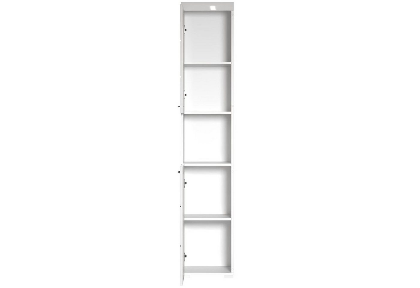 trendteam Hochschrank Amanda Badhochschrank Standschrank Badezimmerschrank Weiß 37x190x31cm
