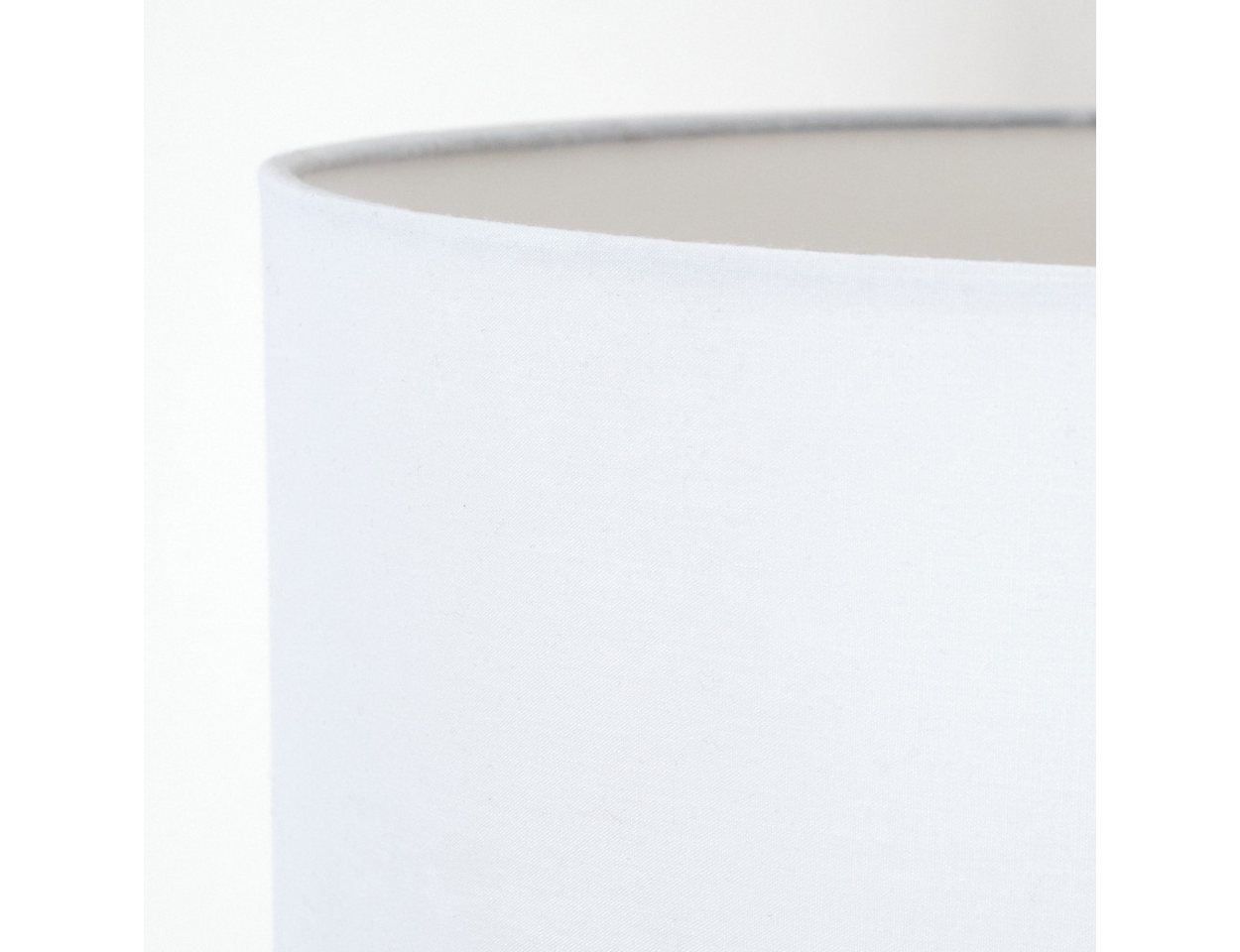 hofstein Stehlampe Stehlampe aus Holz/Stoff in Naturfarben/Weiß, ohne Leuchtmittel, mit rundem Schirm (40 cm) u. Fußschalter, 1 x E27, ohne Leuchtmittel Bild 4