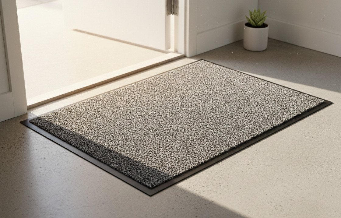 Roysson Home Fußmatte 60 x 80 cm Schmutzfangmatte Türmatte Sauberlaufmatte Läufer, Rechteckig, Höhe: 8 mm, rutschfest, schmutzfangend, feuchtigkeitsaufnehmend, pflegeleicht Bild 2