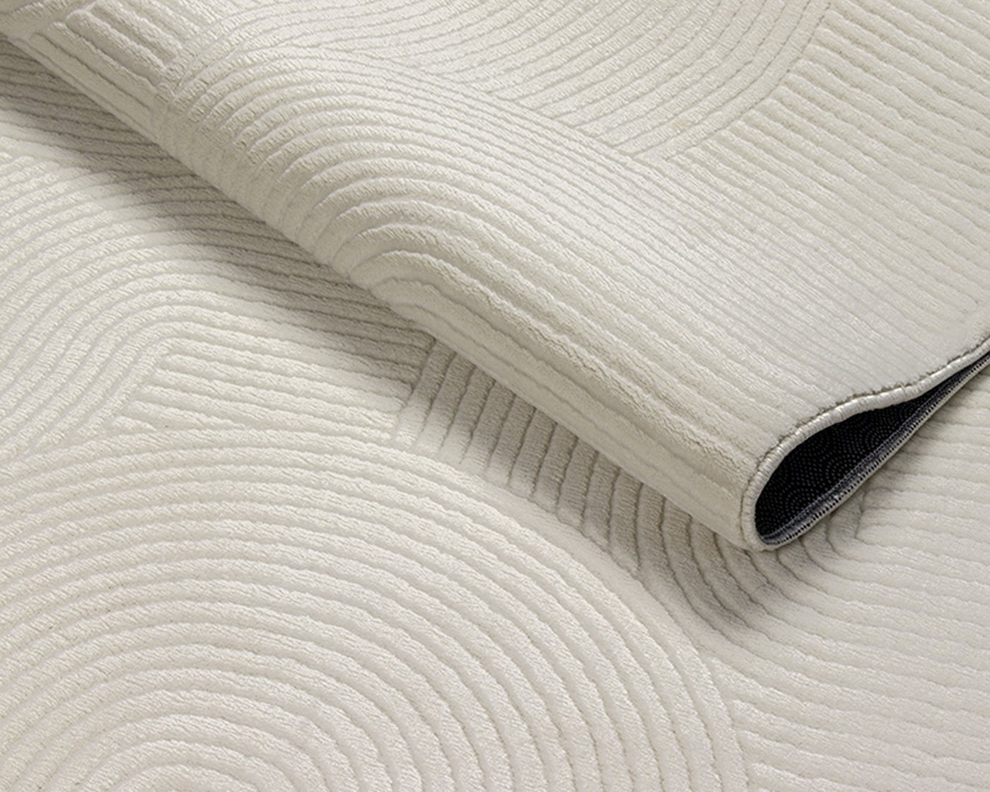 KADIMA DESIGN Teppich DALAR Teppichläufer Creme 80x150 Geometrisch Polypropylen Antirutsch, Läufer, Höhe: 9 mm, Saugroboter-geeignet, Strapazierfähig, Pflegeleicht, Farbecht Bild 2