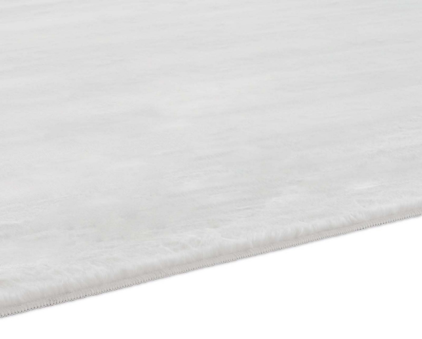 TaraCarpet Teppich Hasenfell Bora Soft, rechteckig, Höhe: 14 mm, Hasenfell weiß Wohnzimmer Schlafzimmer Esszimmer 160X230