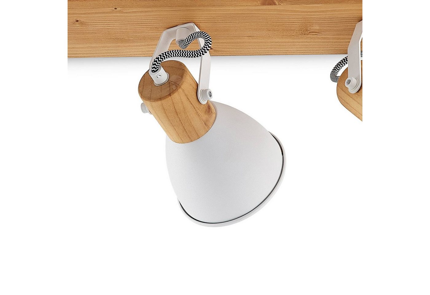 Lindby Deckenstrahler Merela, Holz IP20, 3 x 20 W Bild 3