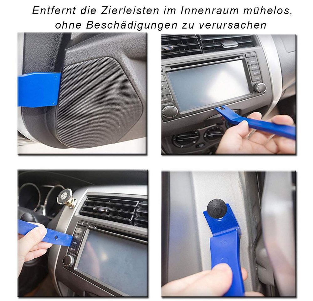 AFKSMILE Demontagewerkzeug 12tlg Demontage Werkzeug Auto Verkleidung, Allzweck, TüRverkleidungs - LöSehebel Clipheber Werkzeuge Set Bild 5