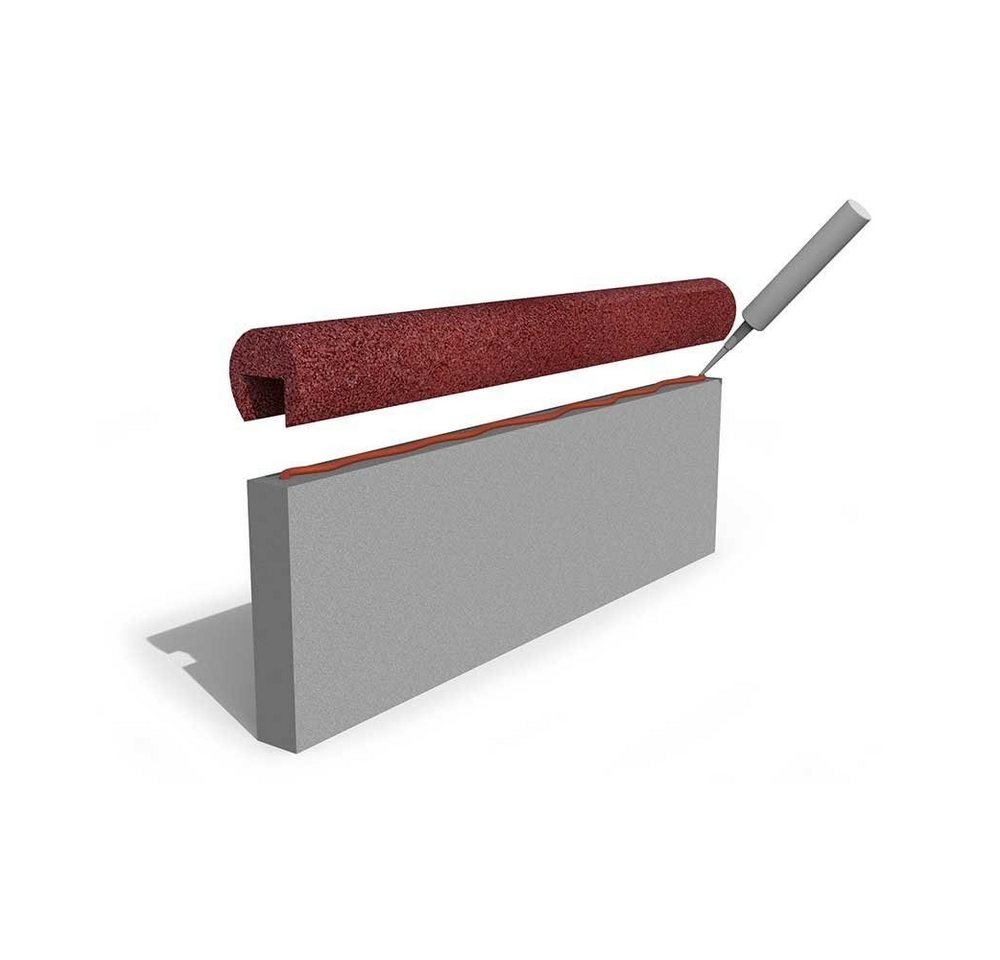 RO-FLEX Rasenkante Gummiüberzug Bordsteinkappe für 80 mm Randsteine