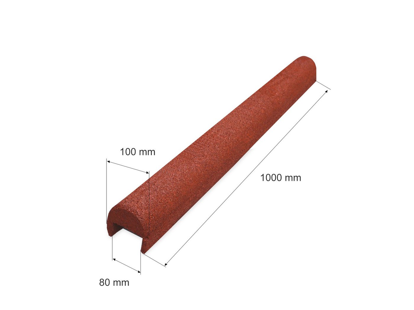 RO-FLEX Rasenkante Gummiüberzug Bordsteinkappe für 80 mm Randsteine Bild 3