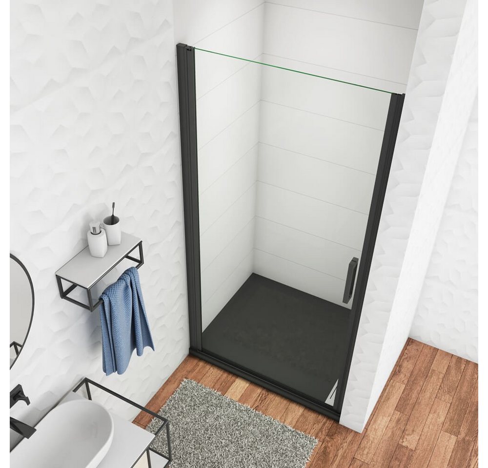 duschspa Dusch-Drehtür Drehtür Duschtür Nischentür Duschkabine Dusche ESG 8mm Nano Glas, Einscheibensicherheitsglas, Sicherheitsglas, (Set) Klarglas