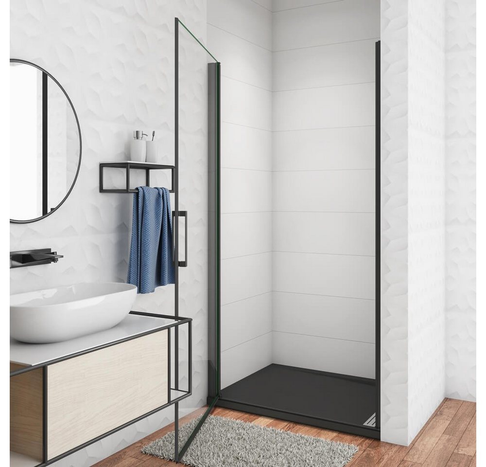 duschspa Dusch-Drehtür Drehtür Duschtür Nischentür Duschkabine Dusche ESG 8mm Nano Glas, Einscheibensicherheitsglas, Sicherheitsglas, (Set) Klarglas Bild 5