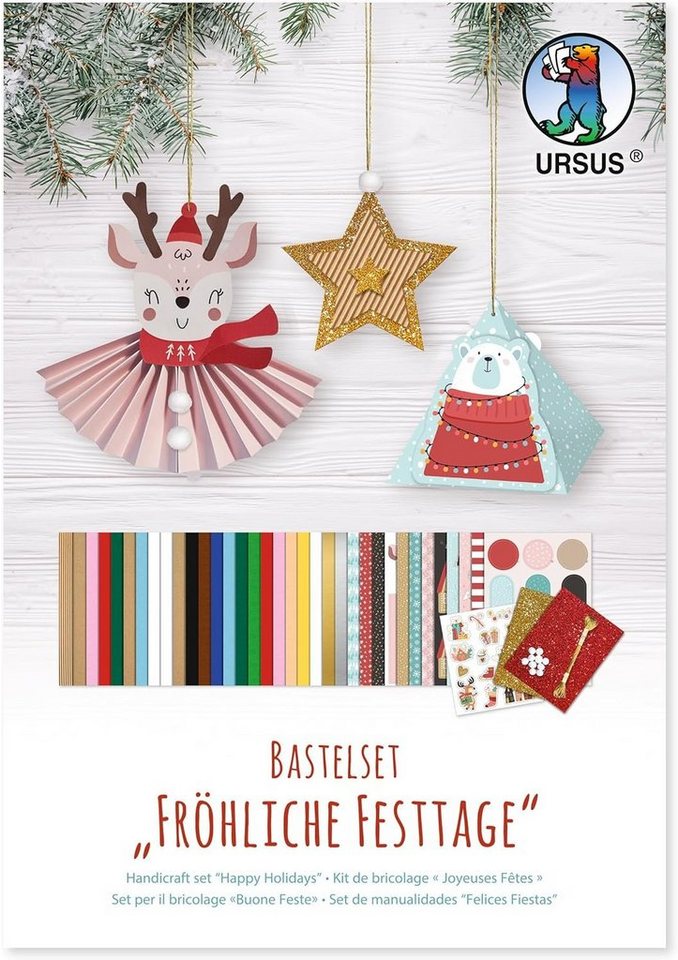Ursus - Ludwig Bähr Kreativset URSUS Bastelset Fröhliche Festtage Bild 2