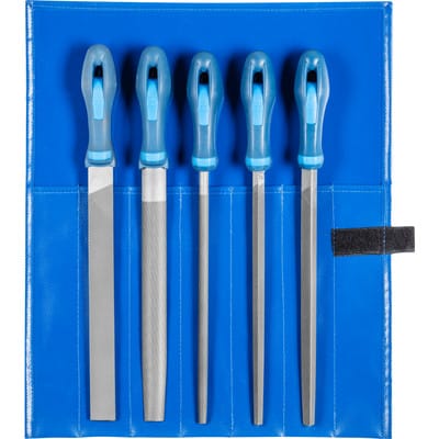 PFERD 11800541 - Werkstattfeilen-Set WR 5-tlg. in Rolltasche, 250mm, Hieb 1
