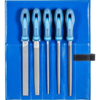 PFERD 11800532 - Werkstattfeilen-Set WR 5-tlg. in Rolltasche, 200mm, Hieb 2