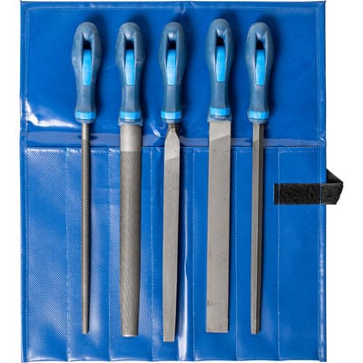 PFERD 11800543 - Werkstattfeilen-Set WR 5-tlg. in Rolltasche, 250mm, Hieb 3
