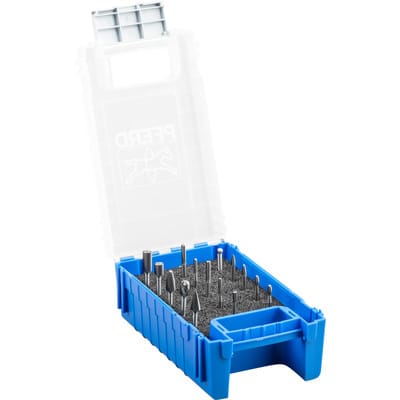 PFERD 21901501 - Kleinfrässtift Set, 15-tlg, Ø 6-2mm, Schaft-Ø 3mm