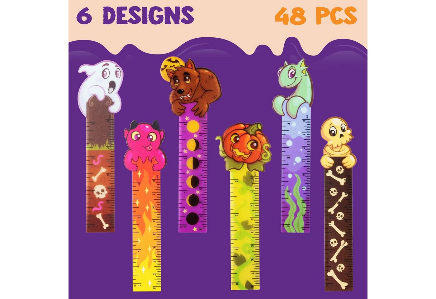 JOYIN Bleistift JOYIN 96-tlg. Halloween Set: 48 Bleistifte + 48 Lesezeichen Bild 2