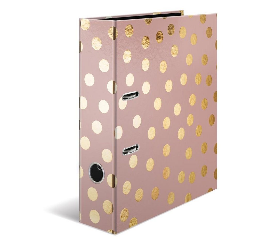 HERMA Aktenordner DIN A4 Dots Rosa Gold Bild 2