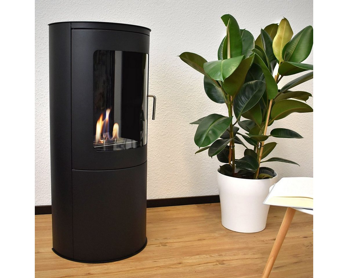 GLOW FIRE Echtfeuer-Dekokamin Ethanolkamin Stavanger Bioethanol Kamin, Sicherheitsbrenner,2 KW Heizleistung,4h Brenndauer Bild 2