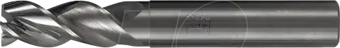 PFERD 23000416 - VHM-Fräser, 3 Schneiden, 2xDC Fase 0,25mm 45°, Ø 12 mm, Schaft H