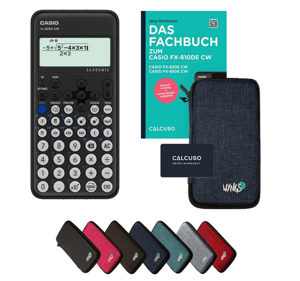 CASIO Taschenrechner fx-82DE CW inkl. Schutztasche Blau & Fachbuch (96 Seiten, DIN A5) Bild 4