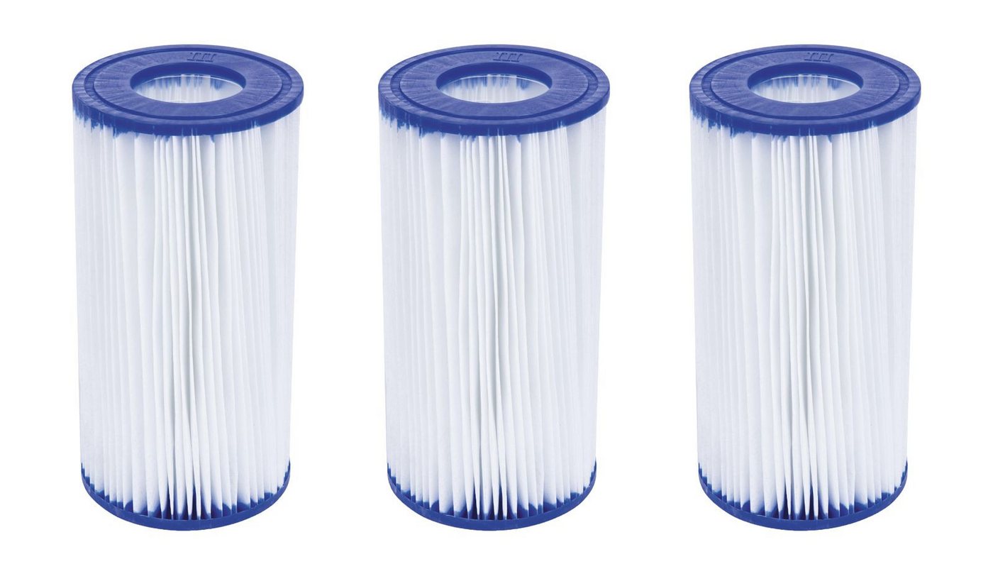 Bestway Ersatzfilter 3er Set Bestway Filterkartusche Gr. III Pumpenfilter Bild 5