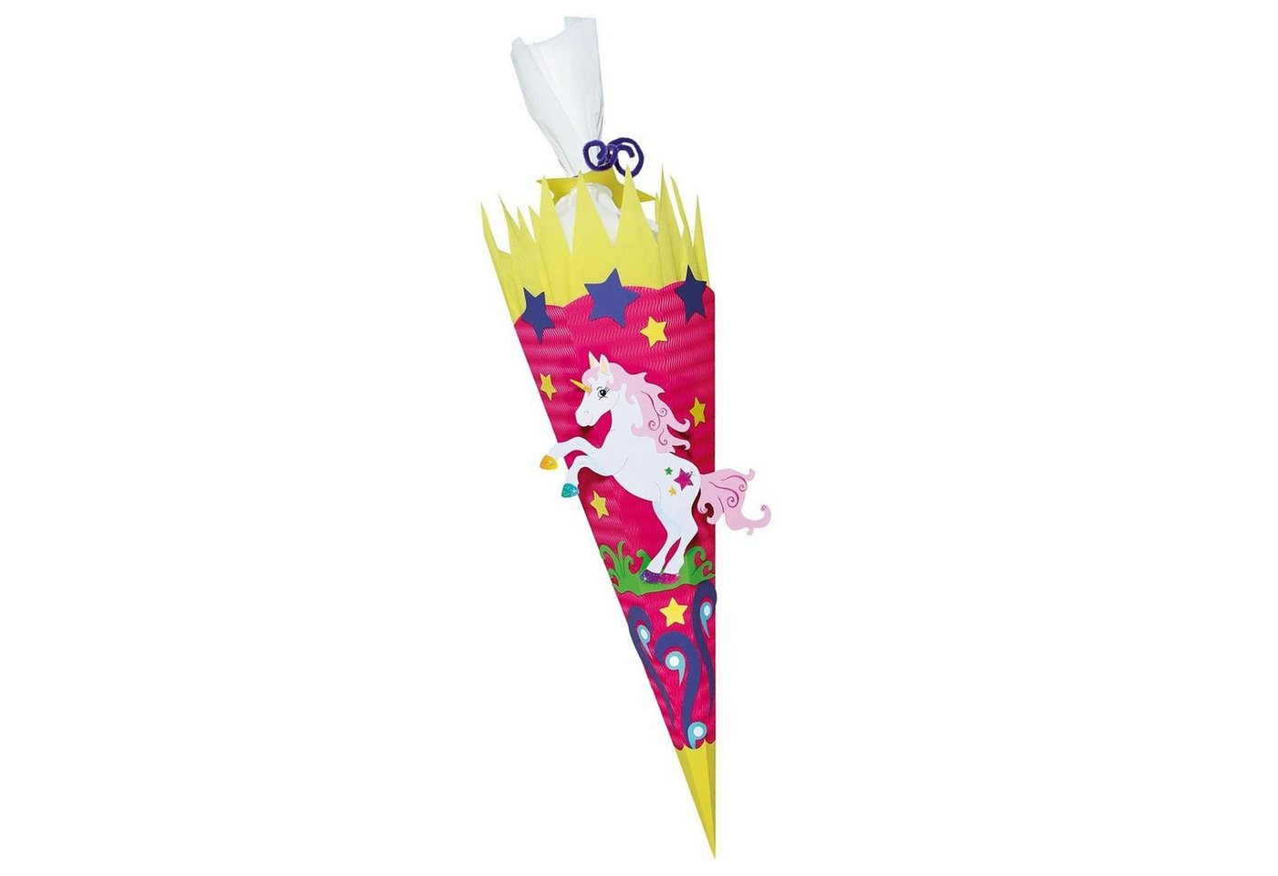 Ursus - Ludwig Bähr Schultüte URSUS Schultüten-Bastelset "Einhorn", 6-eckig, 68 cm