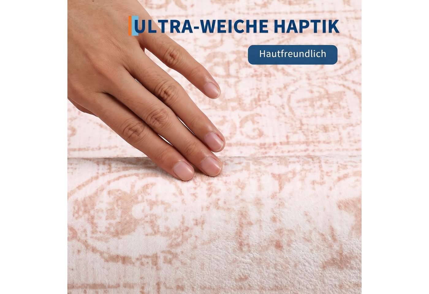 GarveeMore Teppich Teppich im Perser-Stil aus 100 % Polyester, pflegeleicht, für Wohnzimmer & Schlafzimmer Bild 5