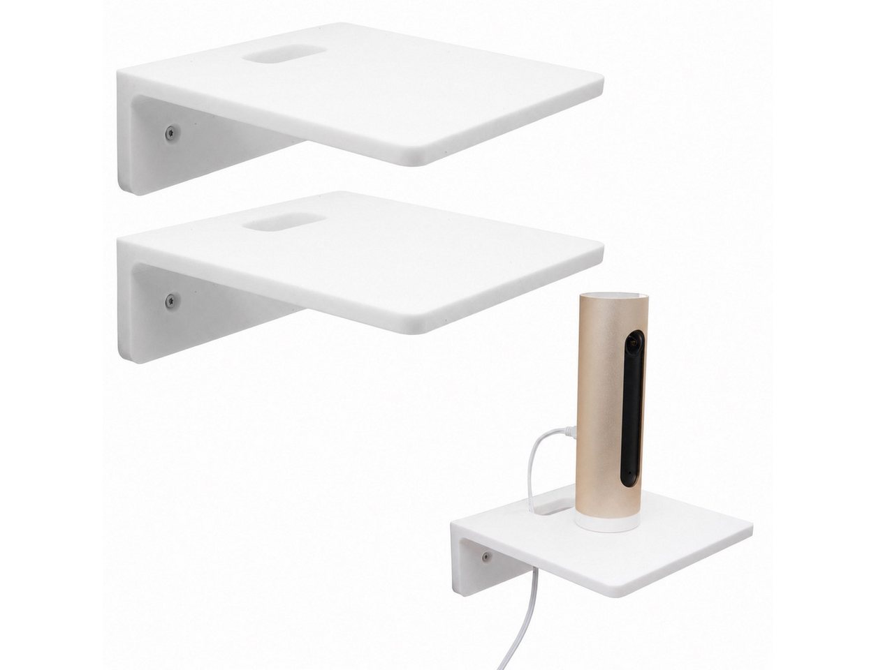 TSB Werk Wandregal 2x Wandregal Wandhalterung Bücherregal Hängeregal für Kamera Box Lauts, Kamera, Box, Lautsprecher, Lampe