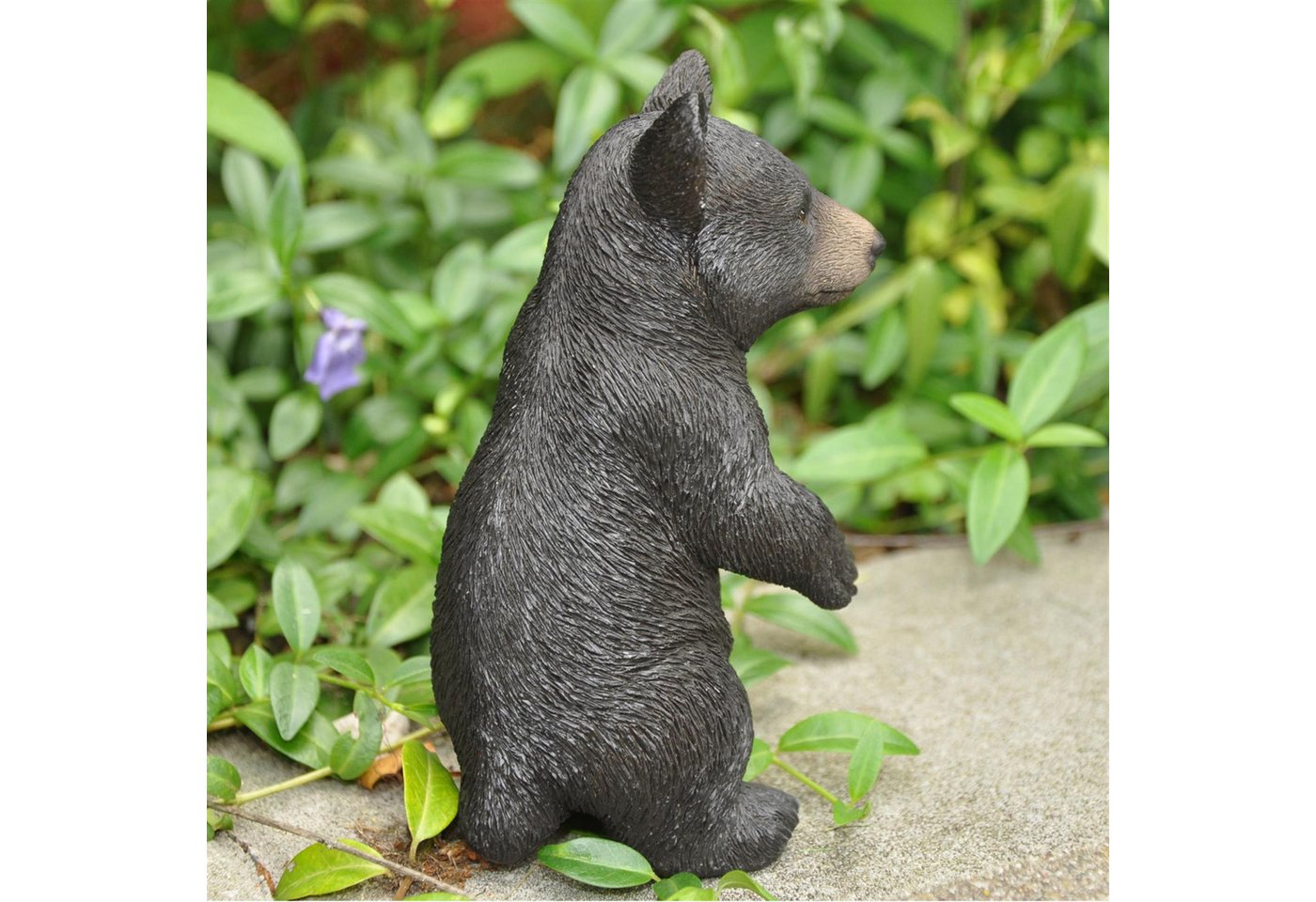 dazikemo Gartenfigur Dekofigur Gartenfigur Schwarzbär