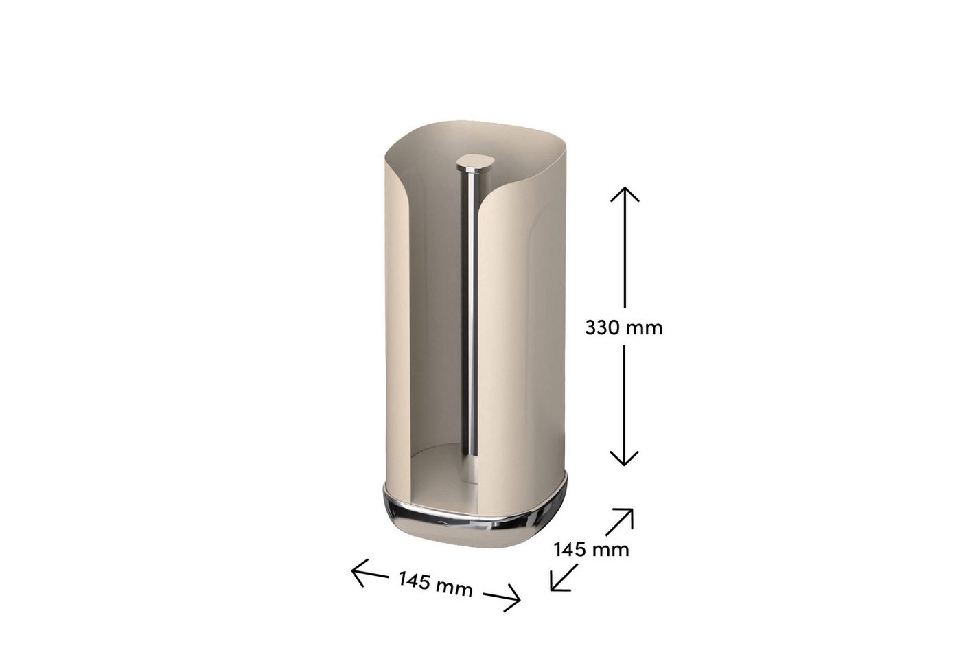 SIEGWERK Küchenrollenhalter SIEGWERK - Rollenhalter CUBO aus Metall