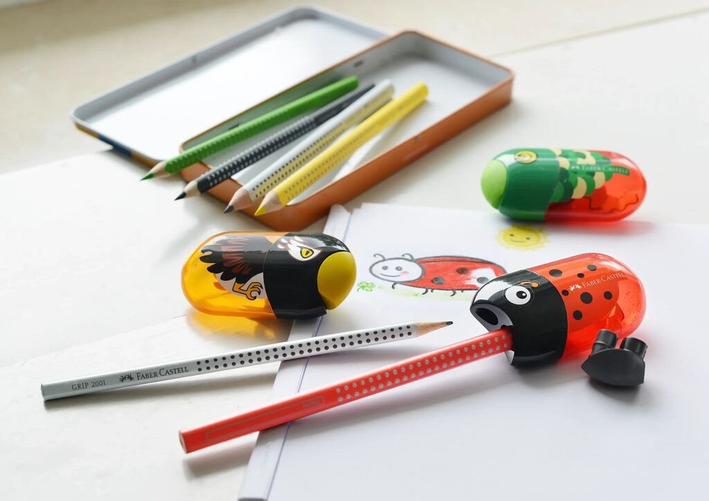 Faber-Castell Anspitzer Faber-Castell Doppelspitzdose Fisch inkl. Radierer