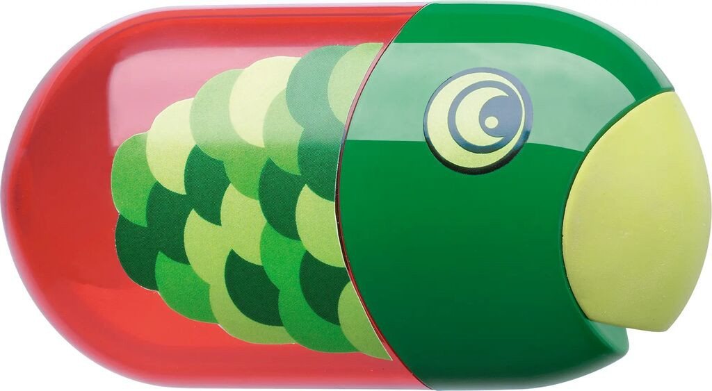 Faber-Castell Anspitzer Faber-Castell Doppelspitzdose Fisch inkl. Radierer Bild 3