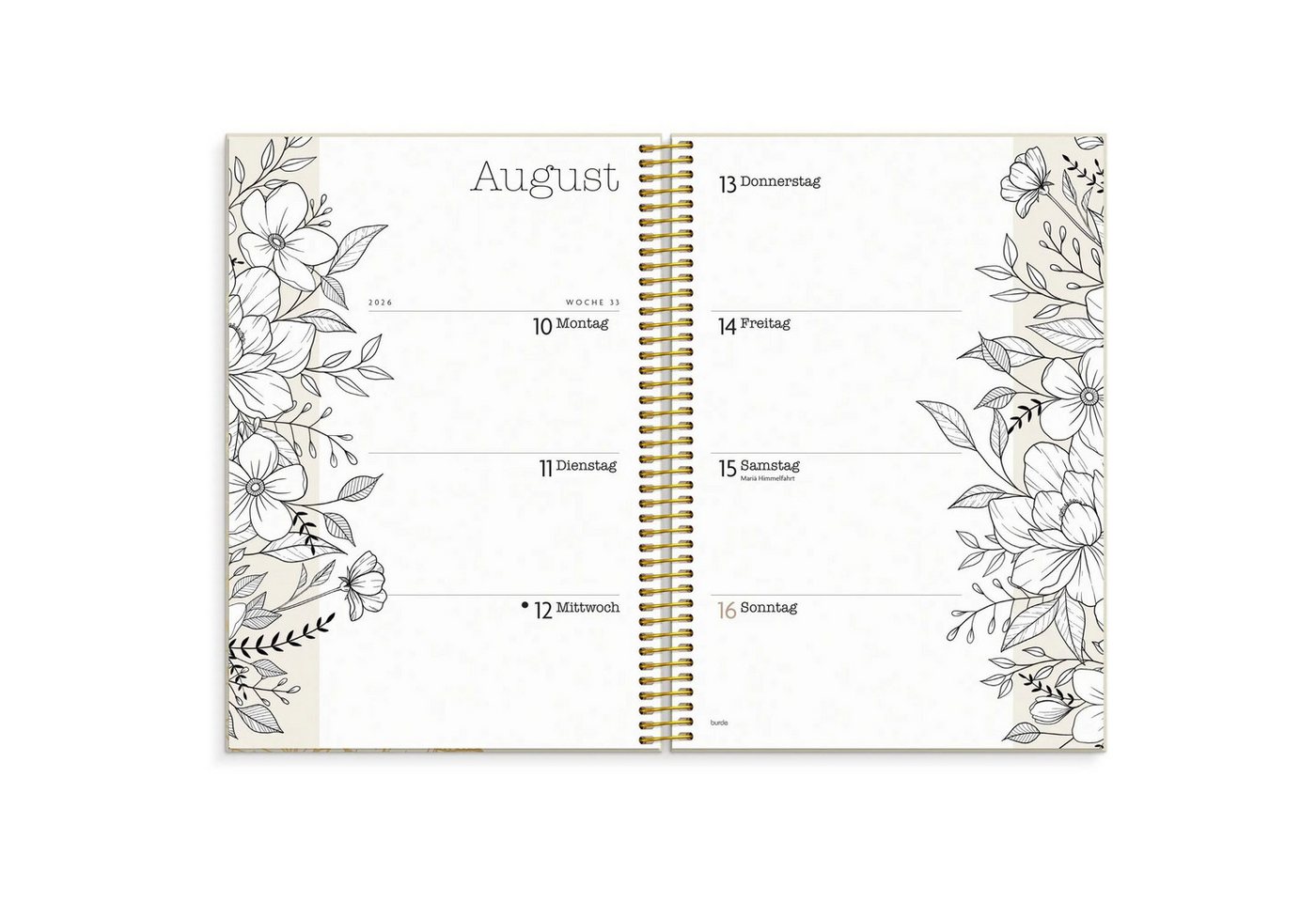 Jahresplaner Life planner Bloom 26/27
