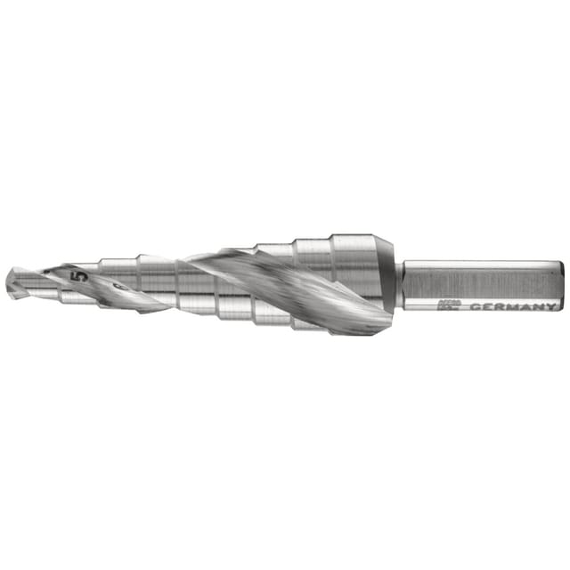 PFERD 25201036 - Stufenbohrer HSS 9 Bohrstufen Ø 4-12 mm 3-Flächenschaft-Ø 6 mm