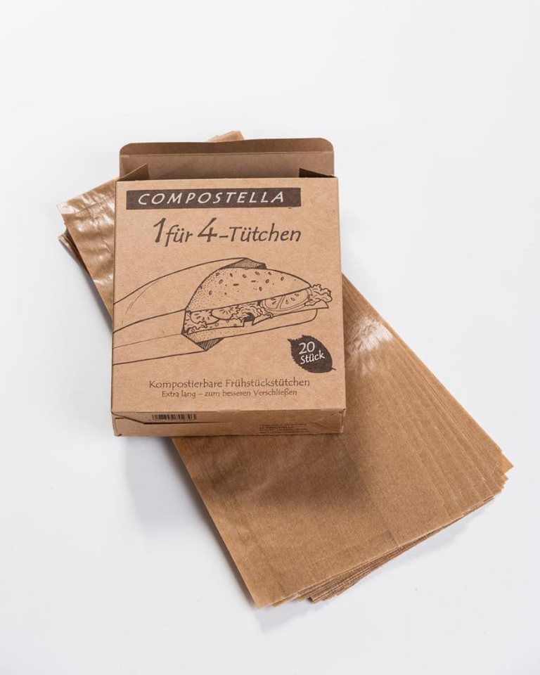 Eco warehouse Papierspitztüten 1 für 4 - Tütchen 20 Papiertüten