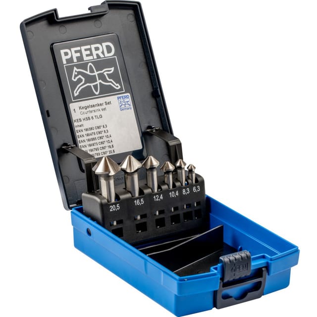 PFERD 25202154 - HSS-Kegelsenker-Set 6-tlg. DIN 335 C 90°