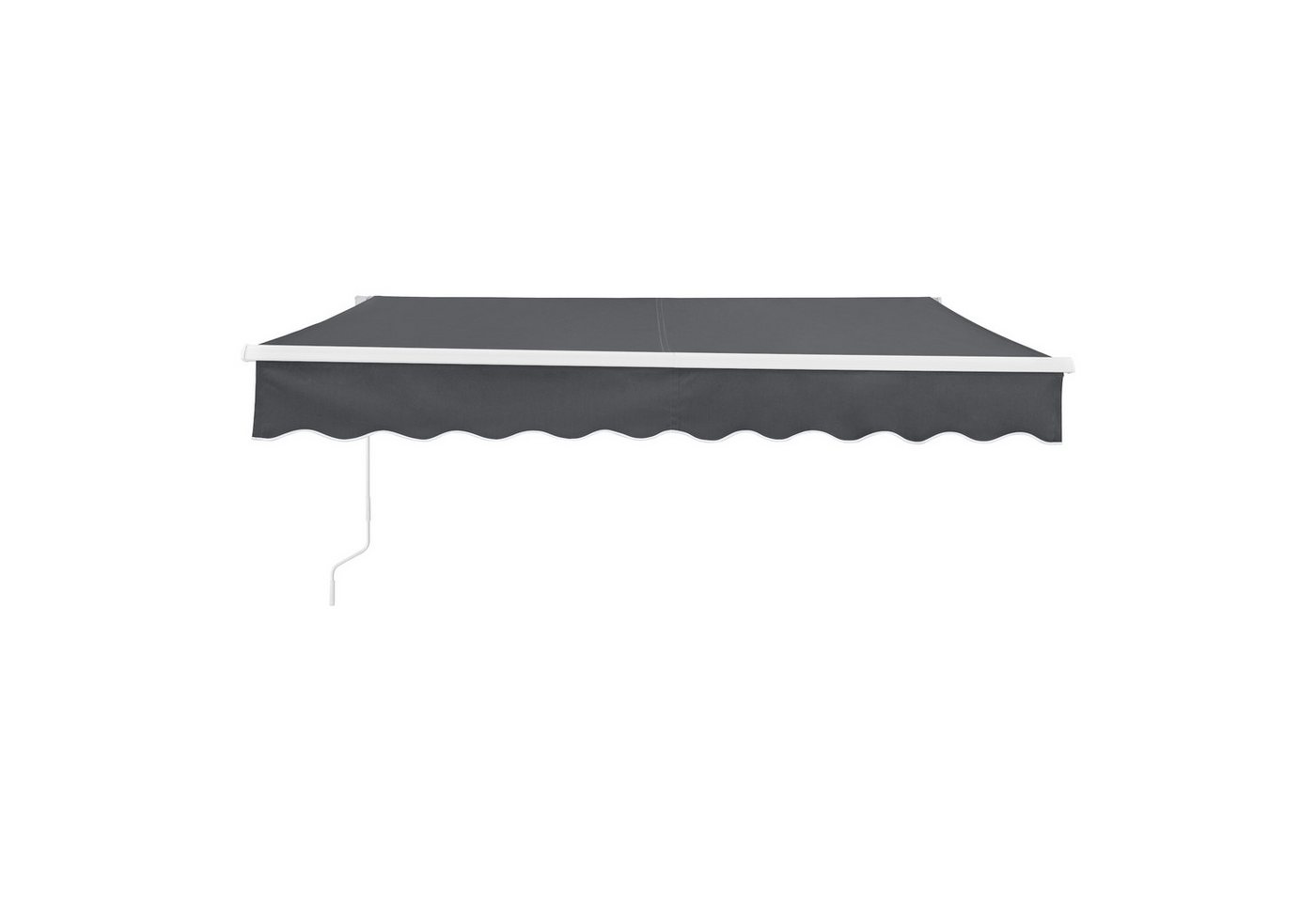 en.casa Gelenkarmmarkise »Bitonto« Aluminiumgestell 250 x 200 cm Dunkelgrau Bild 5