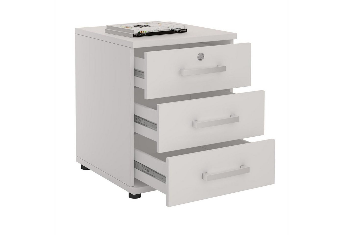 CARO-Möbel Rollcontainer TORONTO, Bürocontainer Büroschrank Schreibtischcontainer Schubladencontainer ab