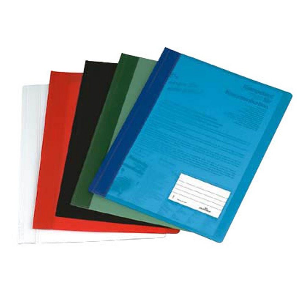 DURABLE Ringbuchmappe 10 Schnellhefter DURALUX® A4+ transluzent farbsortiert (10-St)