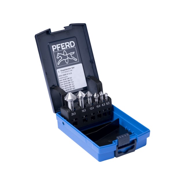 PFERD 25202157 - HSSE-Kegelsenker-Set 6-tlg. DIN 335 C 90° Ausführung Co5
