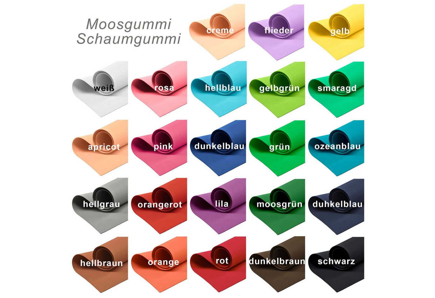 maDDma Moosgummi ab 0,5m Moosgummi 90cm breit Schaumgummi, hellbraun Bild 4