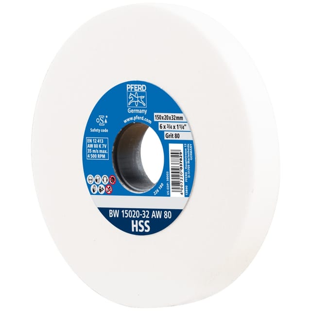 PFERD 39009699 - Schleifbockscheibe Ø 150x20mm Bohrung-Ø 32 mm A80