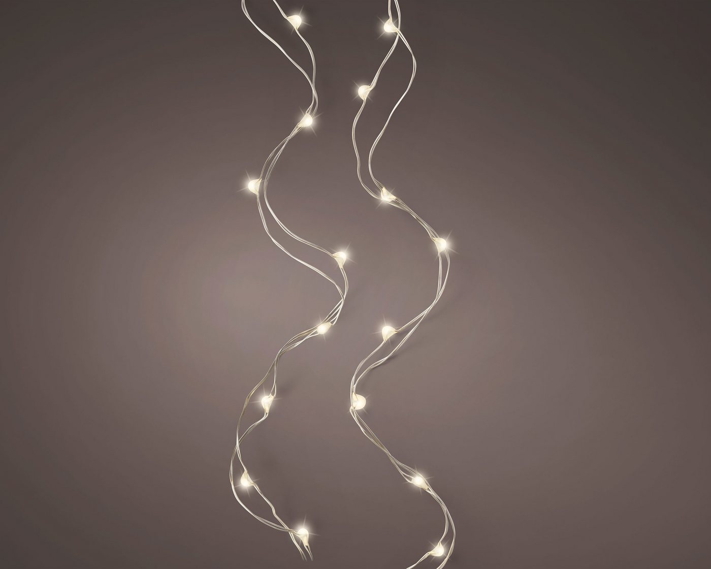 Lumineo LED-Lichterkette, LED Lichterkette mit Timer / Batteriebetrieb 495cm 100 LEDs Warmweiß Bild 5