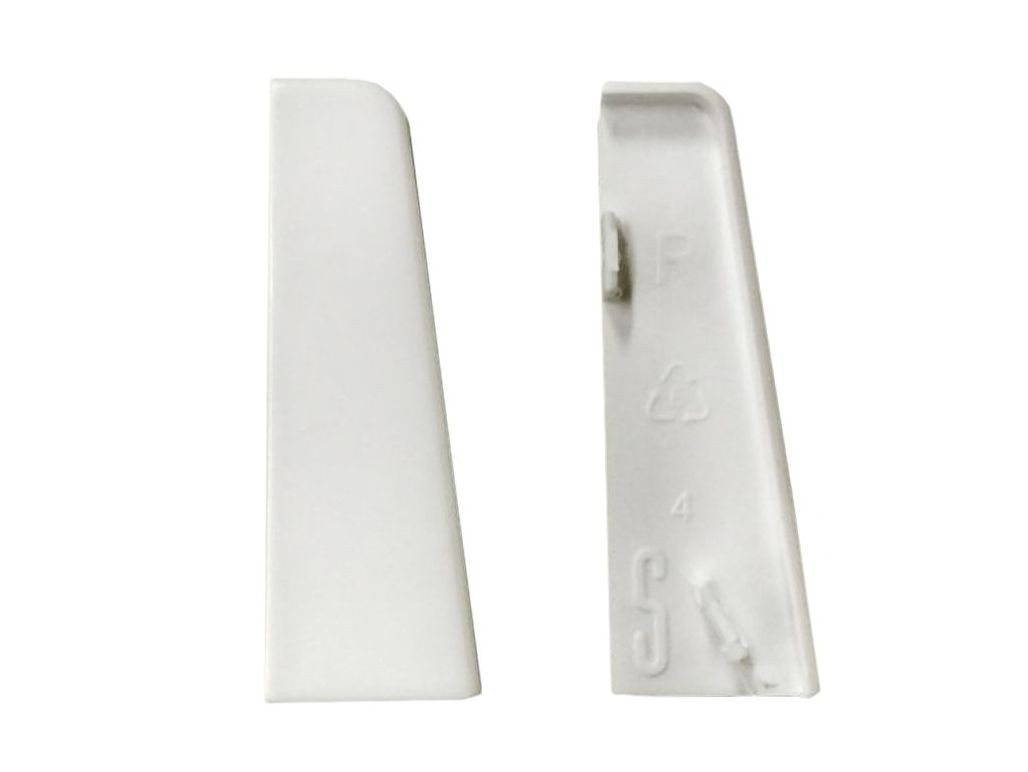 Equipped Eckprofil Equipped 1207 Endkappe Weiß 58mm
