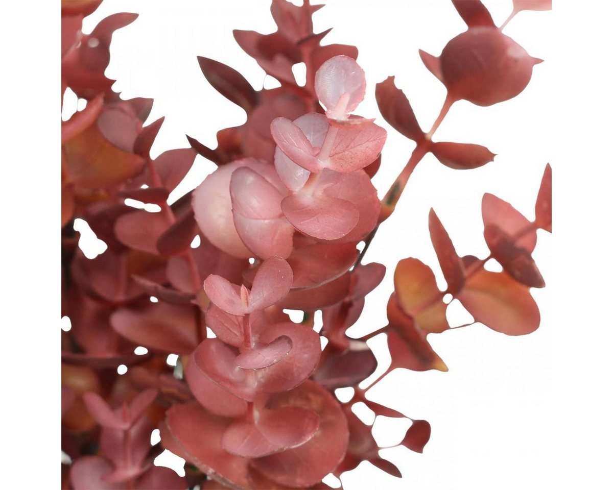 Künstliche Zimmerpflanze Herbstdeko Eukalyptus Rot, Kunstzweig 36cm, Scandi, Boho, Florists Products, Höhe 36 cm Bild 2