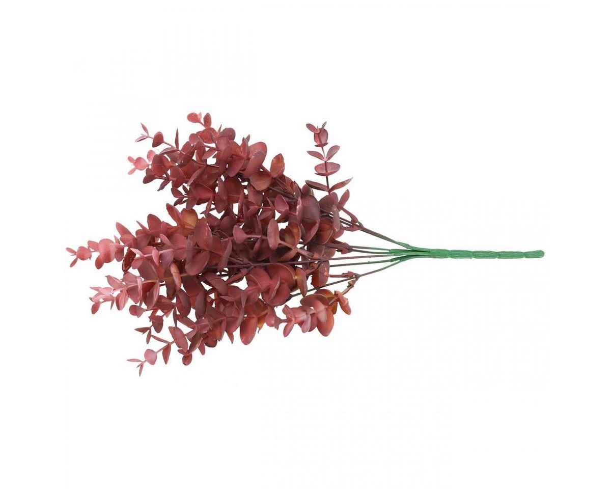 Künstliche Zimmerpflanze Herbstdeko Eukalyptus Rot, Kunstzweig 36cm, Scandi, Boho, Florists Products, Höhe 36 cm Bild 3